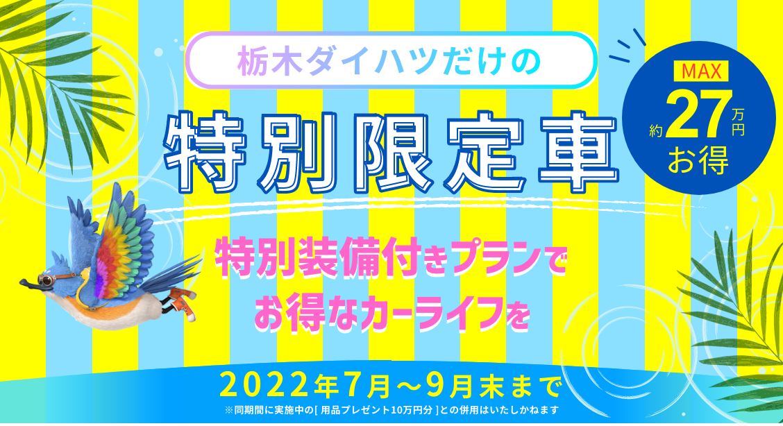 栃木ダイハツだけのRV特別限定車